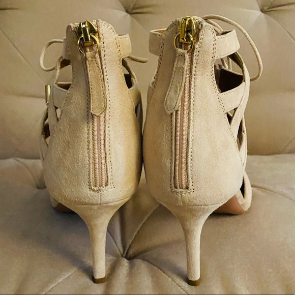 ‼️SOLD‼️Brand New! Aquazzura Nude Suede Heels - Picture 9 of 16